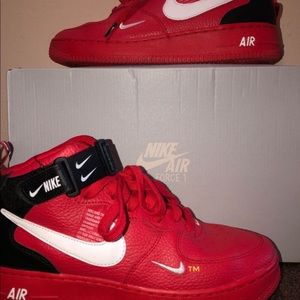 Air Force 1 Mid Utility University Red